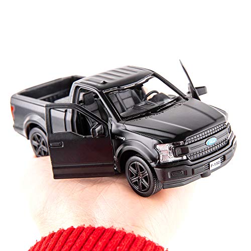 Modelo a escala 1:36 camioneta F150 de metal zinc negro miniatura 7