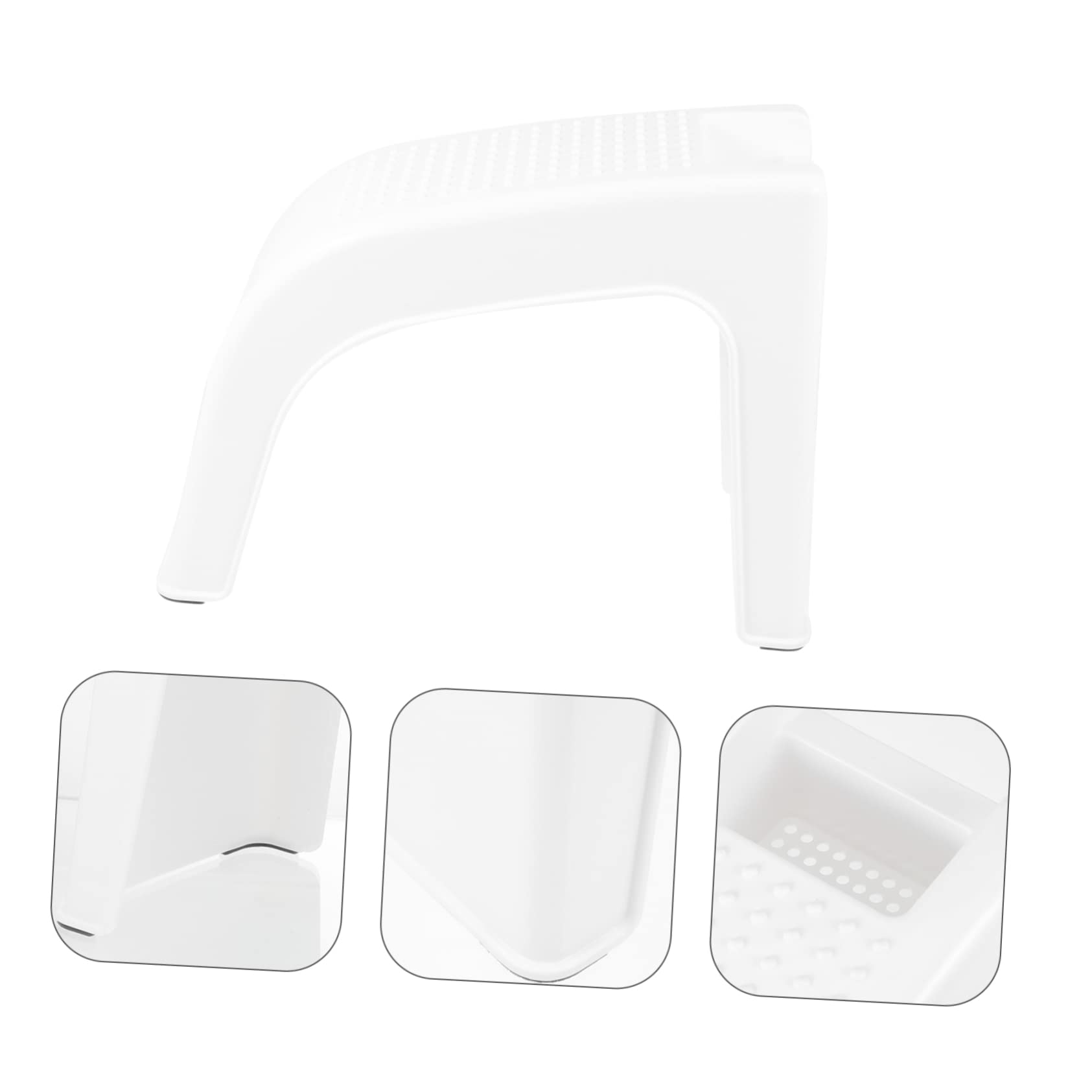 Sgabello Poggiapiedi per Pedicure in Abs Beige per Saloni | Uso in Pedicure e Foot Care Salon, Vano Porta Utensili, Formato Pratico per Casa e Bagno