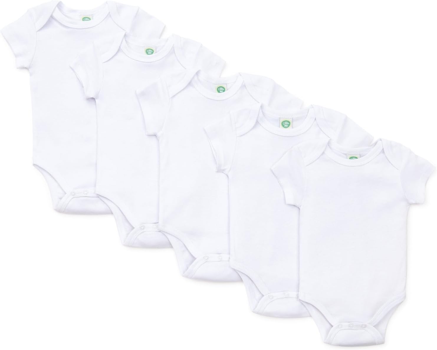 Little Me Gender Neutral 5-Pack Bodysuit, Newborn - 12 Months