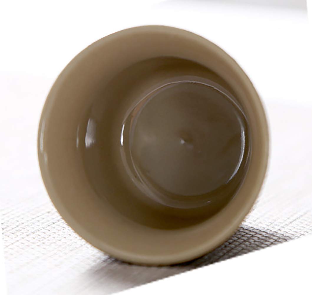 Set da tè Nero,Set da tè in Ceramica Nera Kung Fu Set da Regalo in Ceramica da Affari Set da tè Nero in Ceramica Set da tè Semplice Creativo - Arte in Ceramica Nera (Nero)
