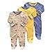 Bebé Mameluco de Algodón Piezas de 3, Recién Nacido Pelele Niño Niña Pijama Monos Manga Larga Body Ropa para Bebé 3-6 Meses