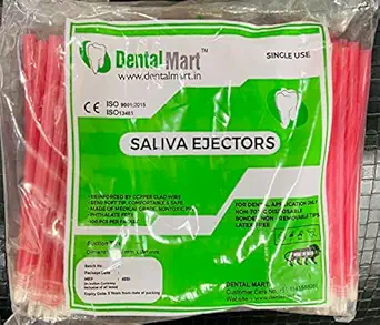 Saliva Ejector Suction Tips Semi Soft head Dental Mart (pk/100) (GREEN)