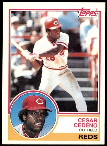 1983 Topps #475 Cesar Cedeno Cincinnati Reds (Baseball Card) NM Reds