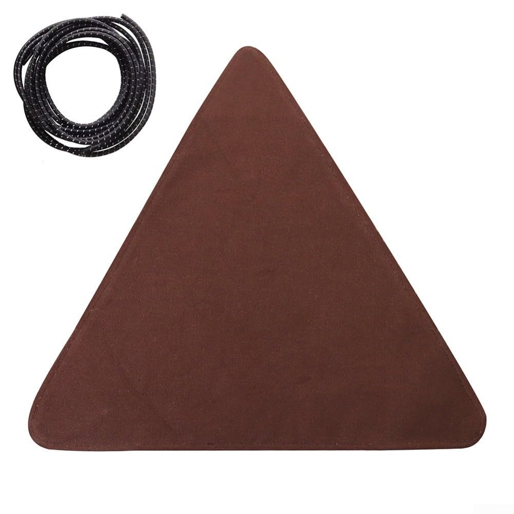 SiSinkal Portable Folding for Camping Stool Cloth 38cm Waterproof Canvas Tripod Seat Replacement for Outdoor Fishing Hiking Backpacking Travel Gardening Mountaineering Use(Brown)