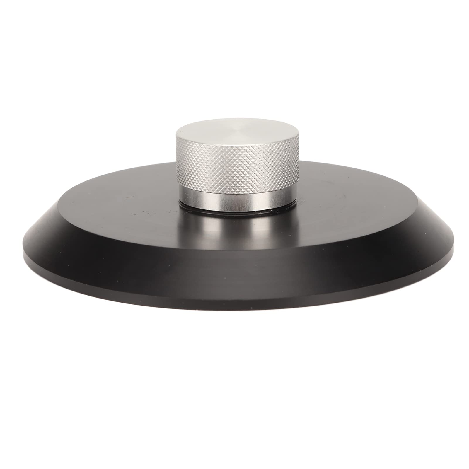 Record Weight Stabilizer, Noise Reduction Turntable Weight Stabilizer, Portable Universal Turntable Disc Record Clamp for Record Players(Black)