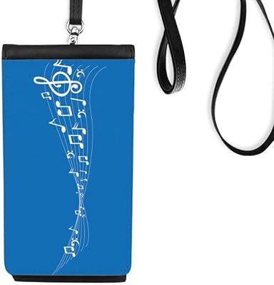 Terweavg 5-le Staff Blue Phone Wallet Purse Smartphone Hanging Faux Leather Black
