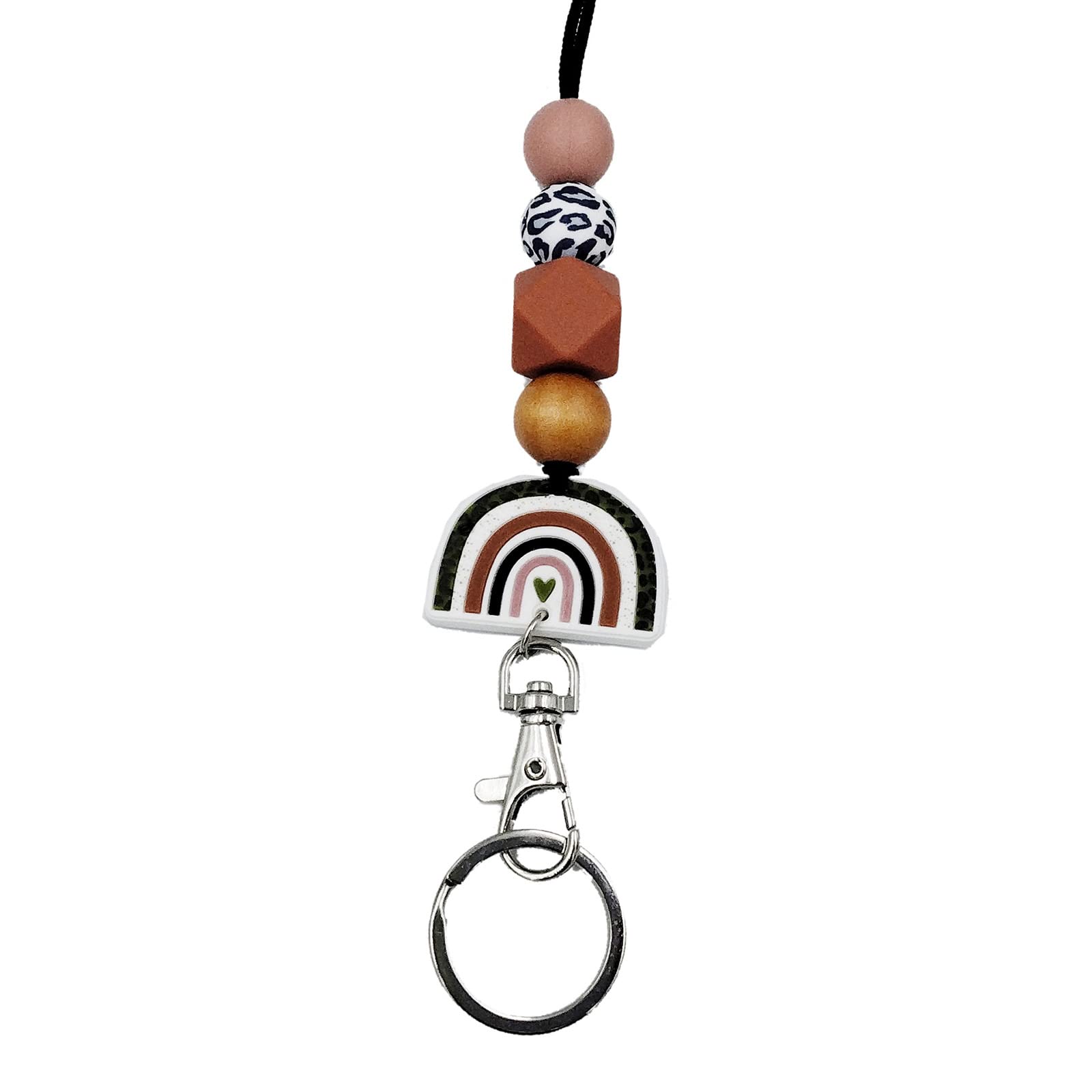 HDOYTXXM Silicone Beaded Lanyard Hanging for Chain Multifunctional Decor Accessory for Schoolbag Handbag Purse Decoration Silicone Beaded Lanyard