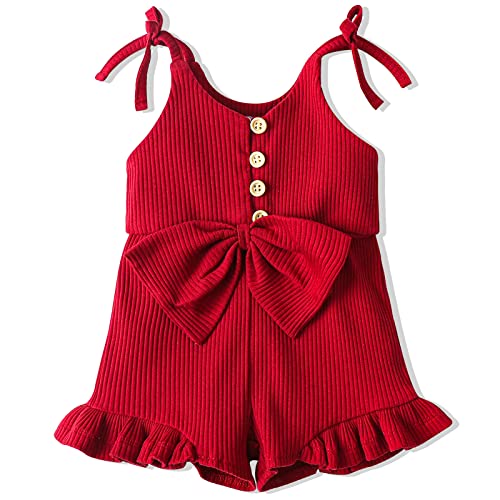 Image of GOYONYING Newborn Infant Baby Girl Clothes Ruffle Romper Summer Outfits Short Onesie Jumpsuit Cute Baby Clothes Girl
