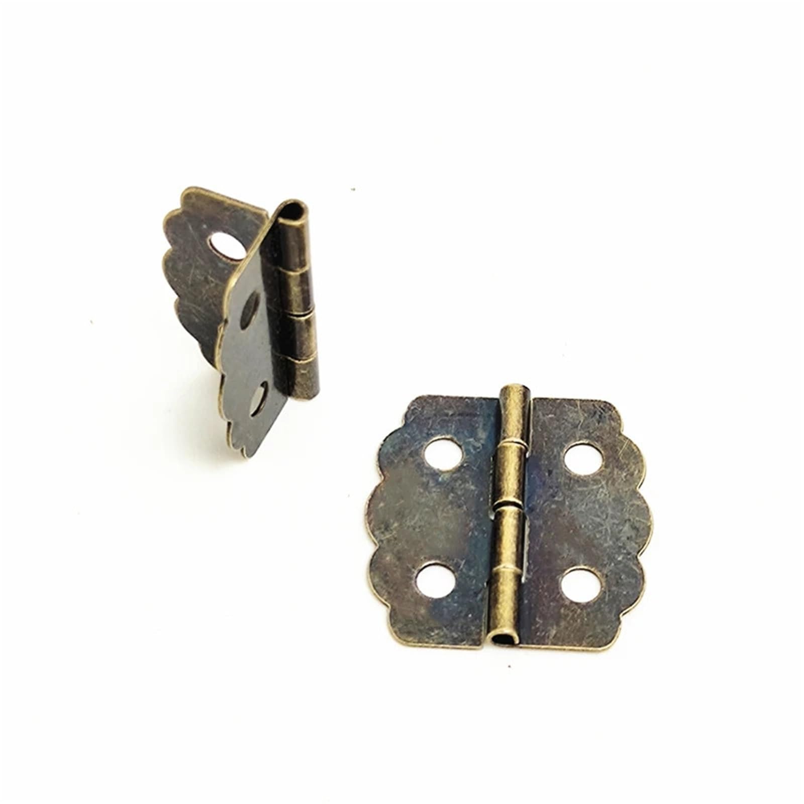 FQJYXWEWL Bronze Mini Lace Door Cabinet Drawer Jewellery Box Iron Hinge Hardware 23mm 30Pcs