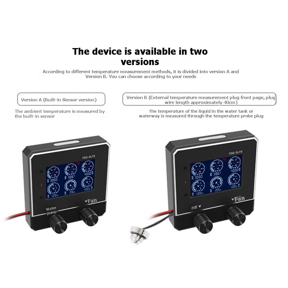 Controller per Ventola di Pompa D'Acqua PWM Intelligente 12-24V Regolazione Manuale e Automatica Della Velocità per Sistemi di Raffreddamento PC A 2/3/4 Fili B