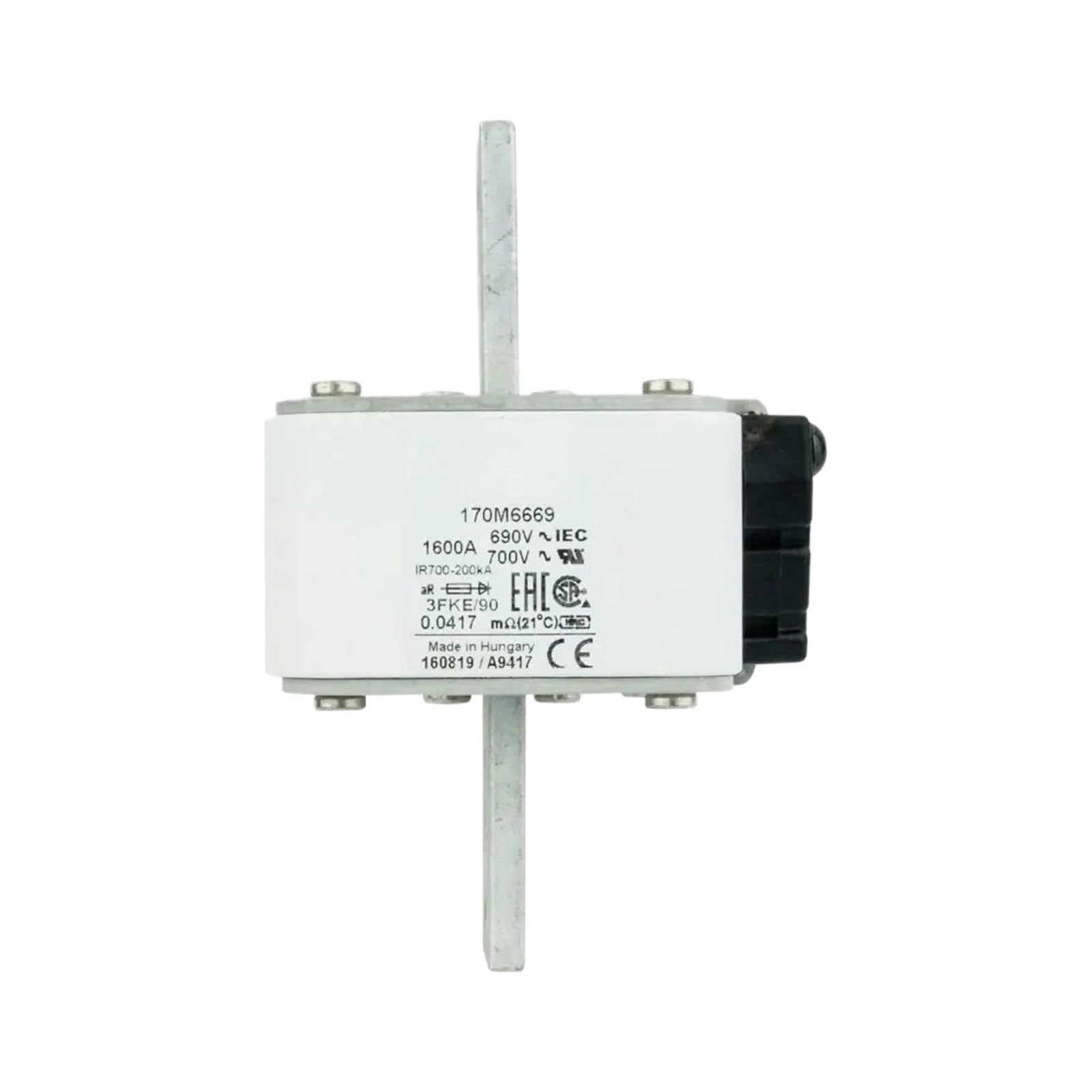 Fusible 170M6658 haute performance pour la sécurité des semi-conducteurs de puissance
