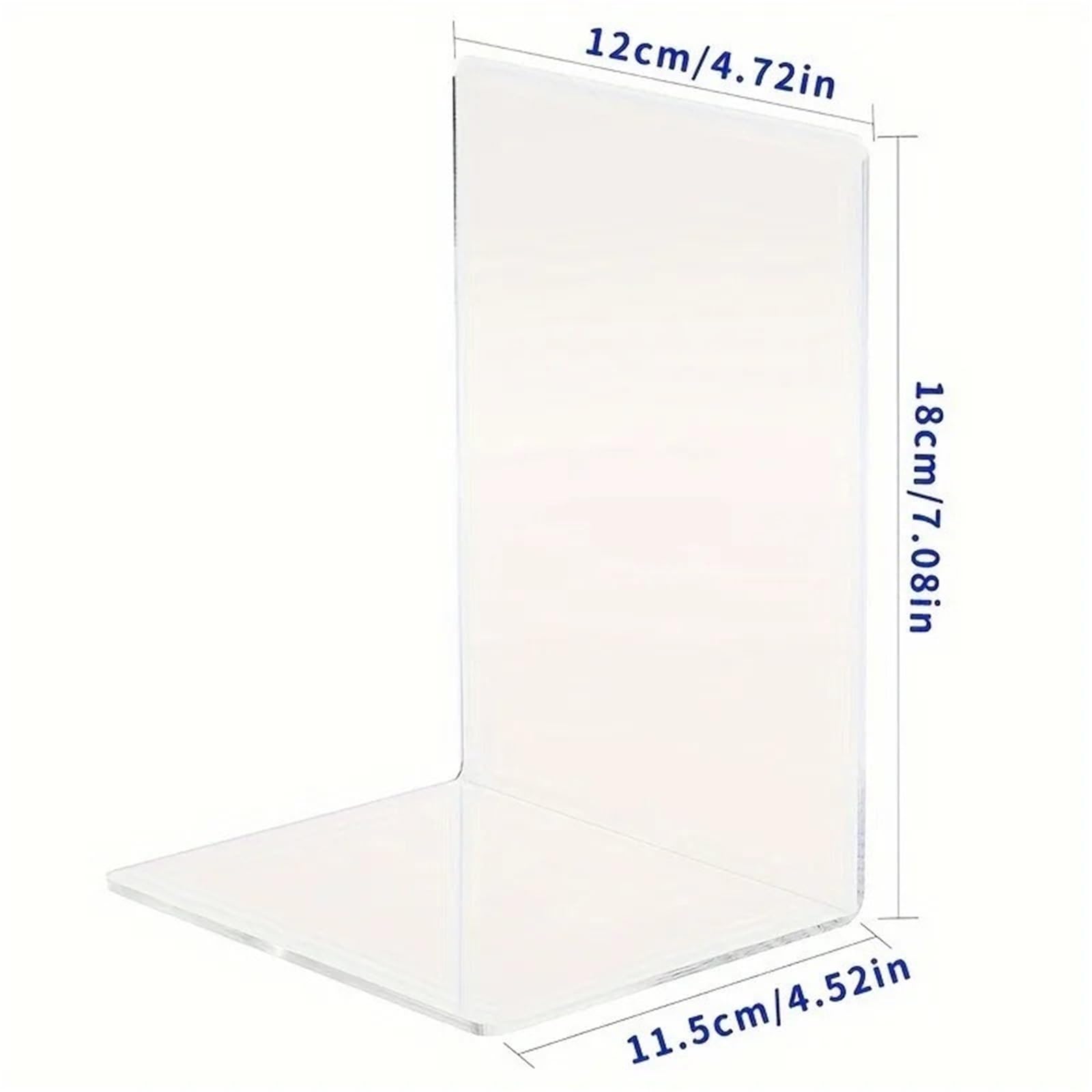 BuchstüTze 4/6/8 Stück durchsichtige Ausstellungsständer – Moderne Schreibtisch-Buchstützen for Zuhause Schlafzimmer(8Pcs)