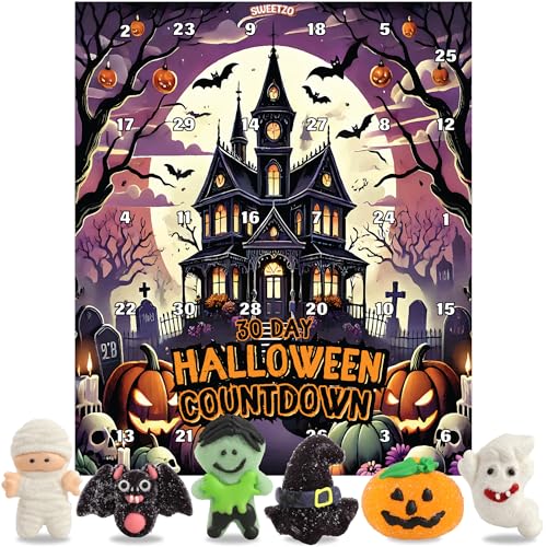 Halloween Candy Advent Calendar, 30 Day Countdown, 10.58 Oz - image 1