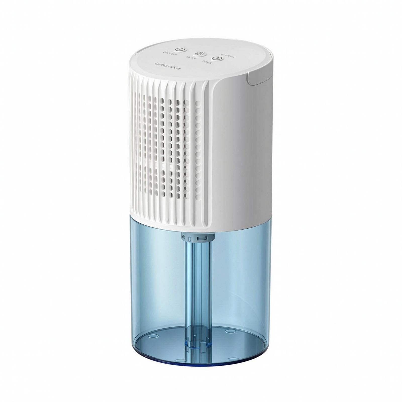 Cylindrical Air Dryer Compact Air Dryer with Transparent Tank Automatic Shutoff for Bedroom, Bedside Table White Us Plug-picture-12