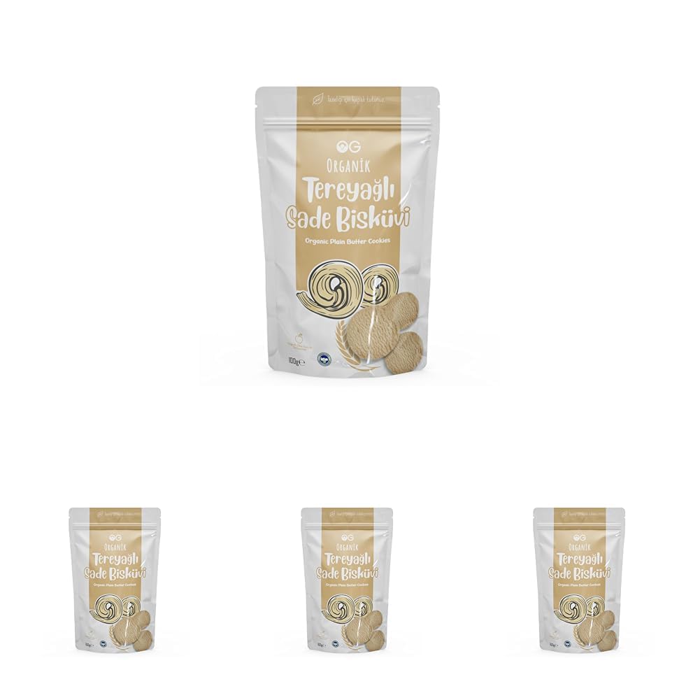 OG Organik Tereyağlı Sade Bisküvi 100 Gr (4 paketi)