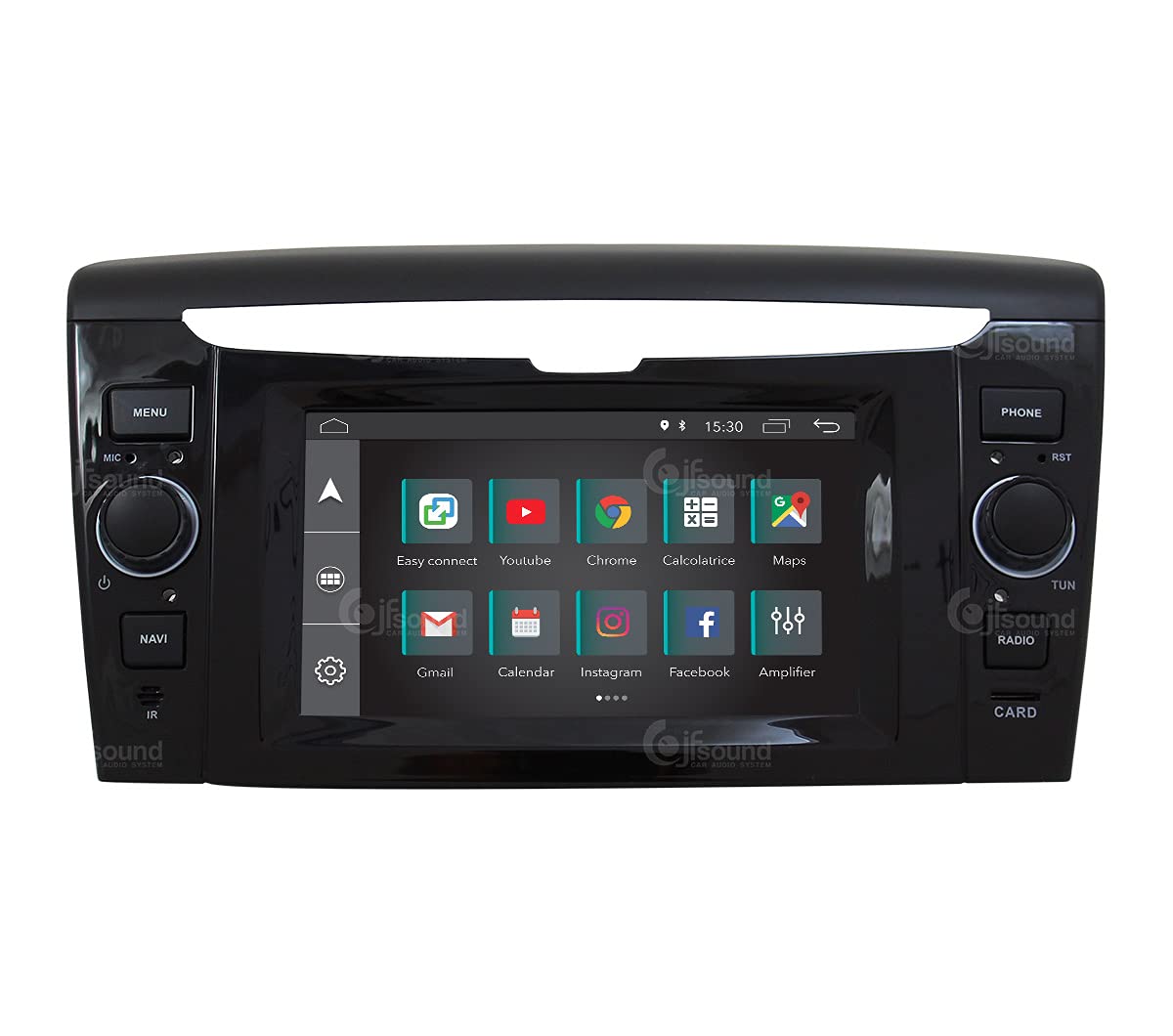 Custom Fit Radio samochodowe dla Lancia Ypsilon Android GPS Bluetooth WiFi USB Full HD Touchscreen Display 6.2" Easyconnect Procesor 8core Sterowanie głosem