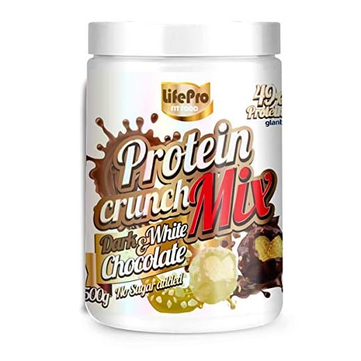 Life Pro Fit Food Protein Crunch 500g. Cereales Proteicos. Bolitas de Proteína Varios sabores. Bajo en Hidratos. Cuida tu alimentación. Hecho en España. (DARK CHOCOLATE & WHITE CHOCOLATE)