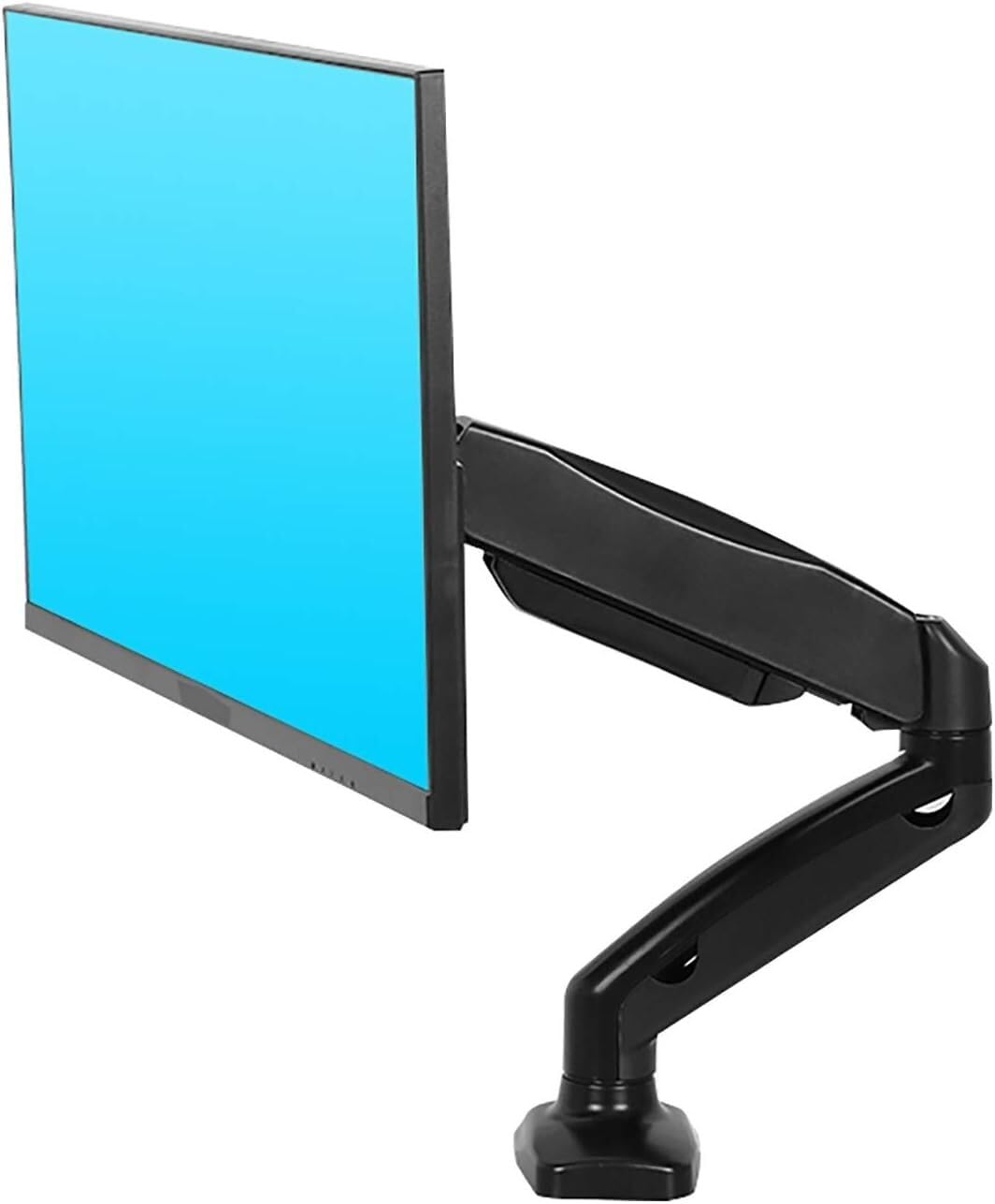 SGKOMN Monitor Arms TV Stand, TV Wall Mounted Monitor Stand, Adjustable Throttle Spring Single Arm Stand, Suitable for 17 to 35 Inch Monitors