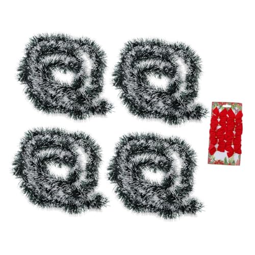 OUNONA Latte Art Set Christmas Decor Unique Bowknot Design Long Size for Festivals Parties