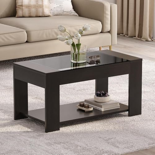 Image of Wakefit Center Table | 1 Yr Warranty | Coffee Table for Living Room Wooden, Tea Table for Living Room Wooden, Sofa Table, Free Installation from Brand, Modern Multi-Functional & Wobble-Free(Vellun)