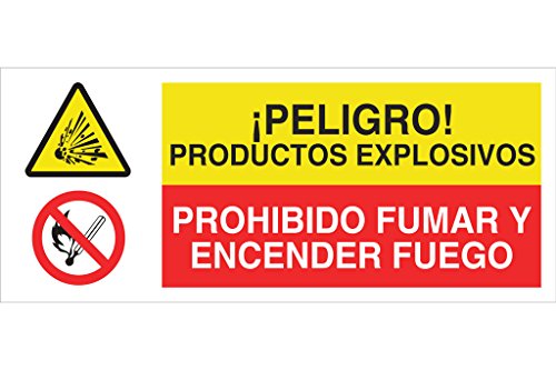 Cofan Cap05Pl507210 - Señal De Seguridad&Quot;¡Peligro! Productos Explosivos/Prohibido Fumar Y Encender Fuego&Quot;