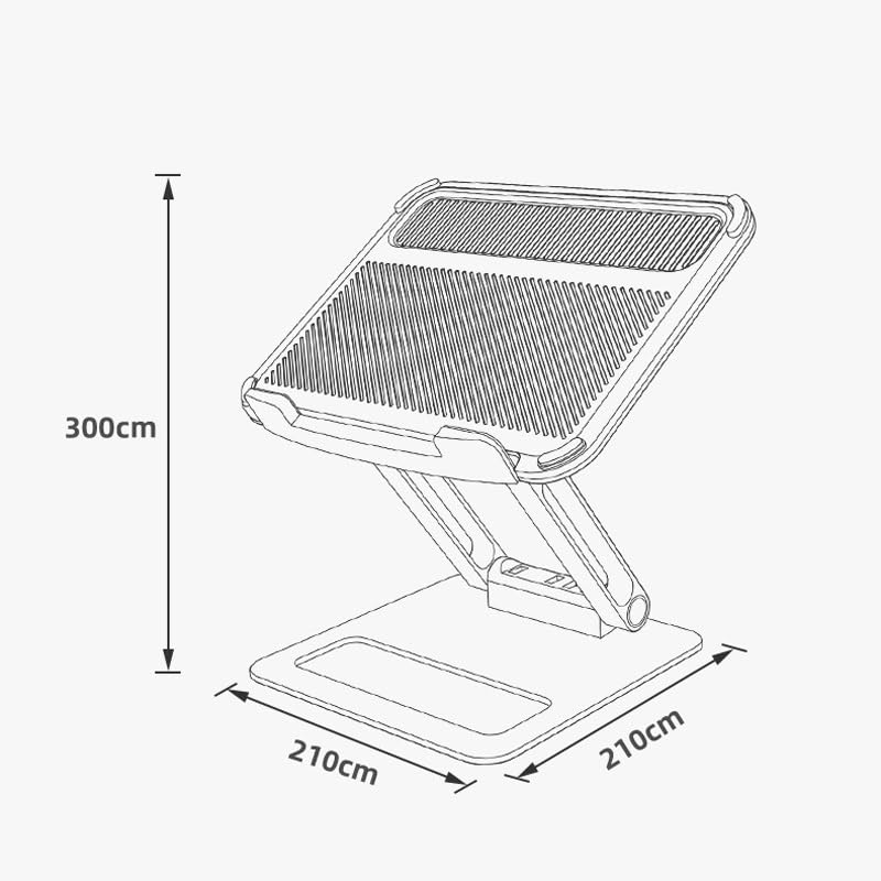 Base para computadora con ventilador y estructura de aluminio miniatura 2