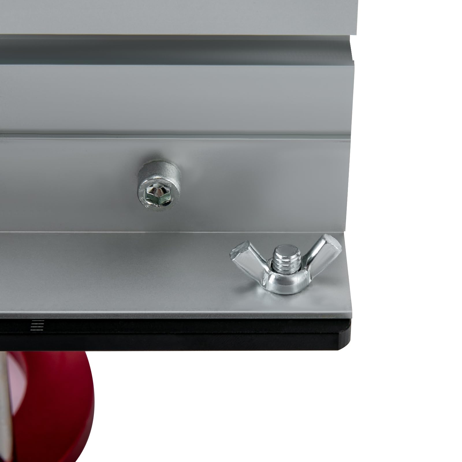 Router Lift,Router-Tischplatte,Router Platte Oberfräse,Frätisch für Oberfräse Eingeplatte Set,Aluminium FräStisch OberfräStisch mit Gehrungslehre,Tischfräsmaschine Maximum Lift 51mm (Rot+Schwarz)