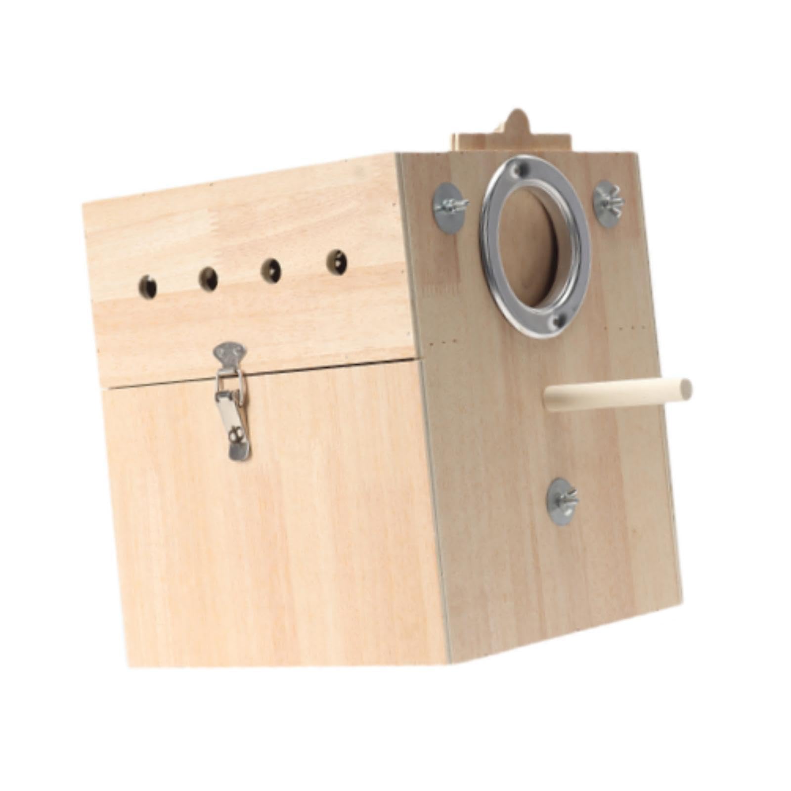 Vogelzuchtkäfig für Papageien, Nistkasten für Finken, Holzhaus für Sittiche, Hängen Gelassen