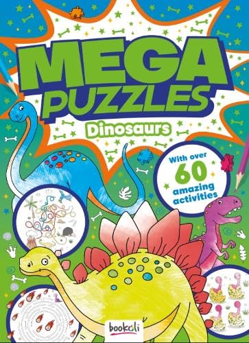 Amazon | Mega Puzzles Dinosaurs: With over 60 amazing activities ...