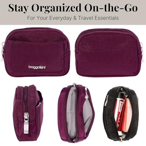 Image of Baggallini Women's Pocket Cosmetic - Lightweight Bag - Travel Essentials Makeup Organizer Mini