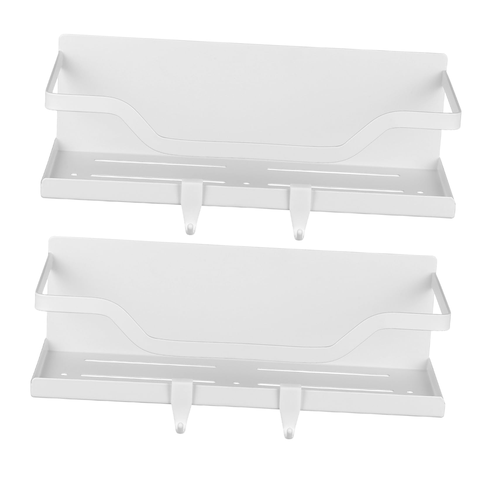 Garneck 2 Pz Ripiano Frigorifero Magnetico Ripiano Magnetico Nessun Per Trapano o Ripiani Frigo i Acciaio Carbonio Bianca