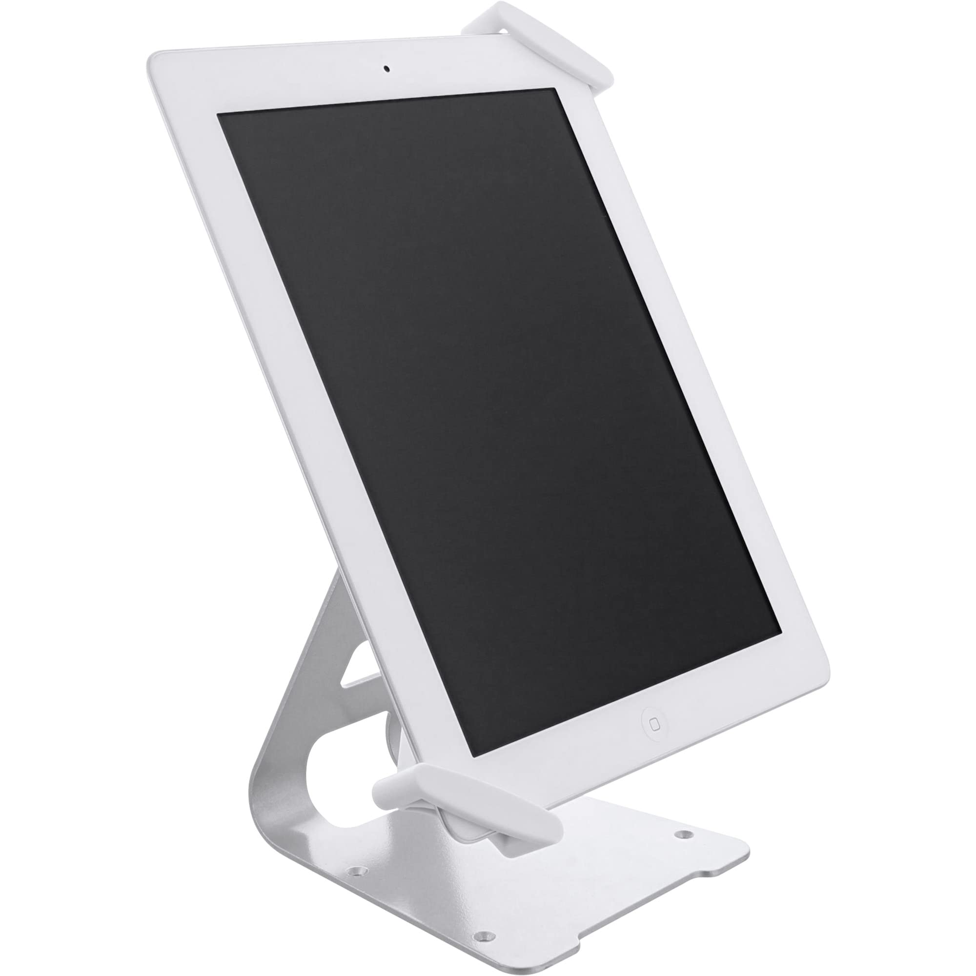 InLine 55727W - Supporto universale per tablet, 10"-13", con serratura di sicurezza, 1,5 m, con chiave, colore: Bianco