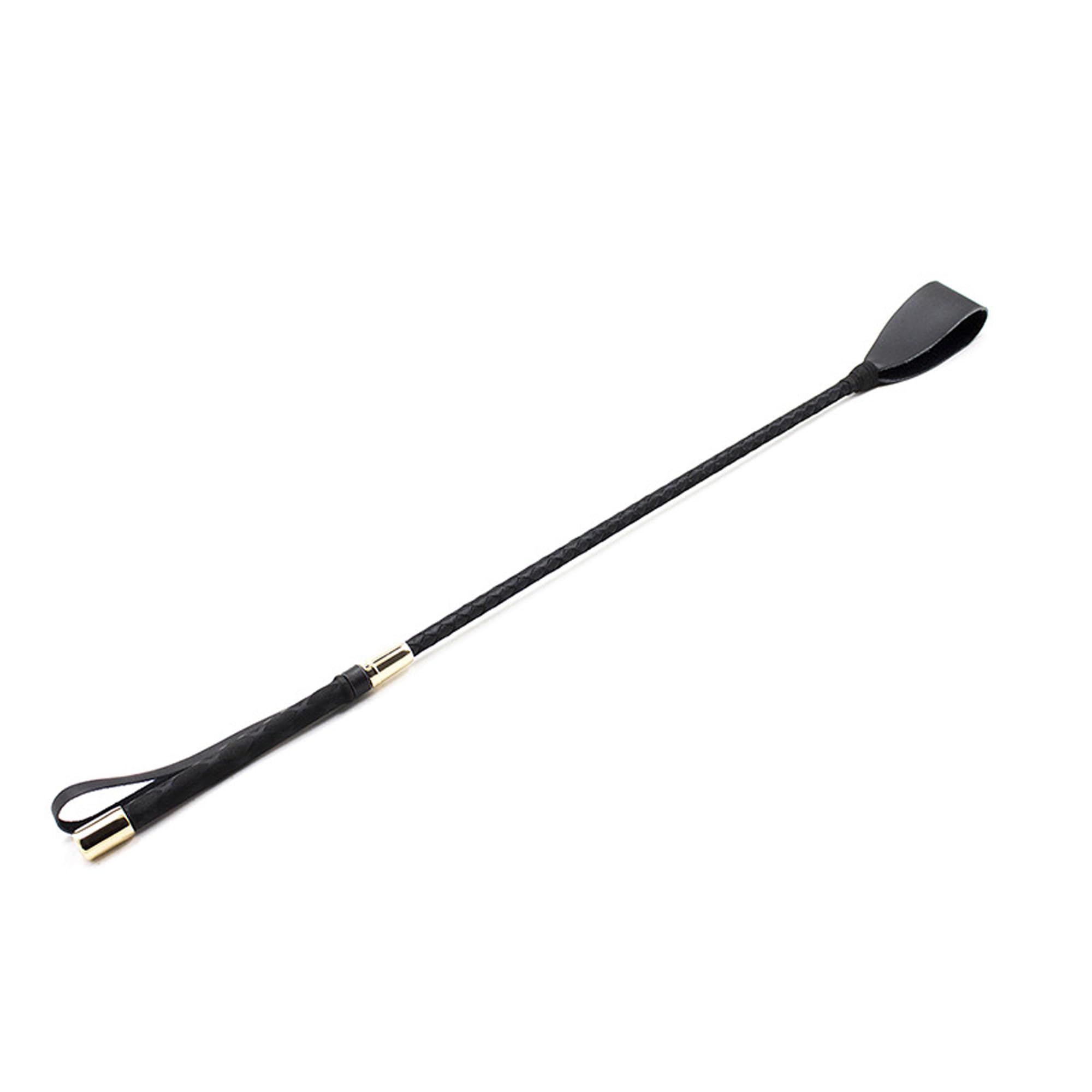 Azatemgo Frustino da equitazione in poliuretano, con manico e corda per appenderlo, 45 cm