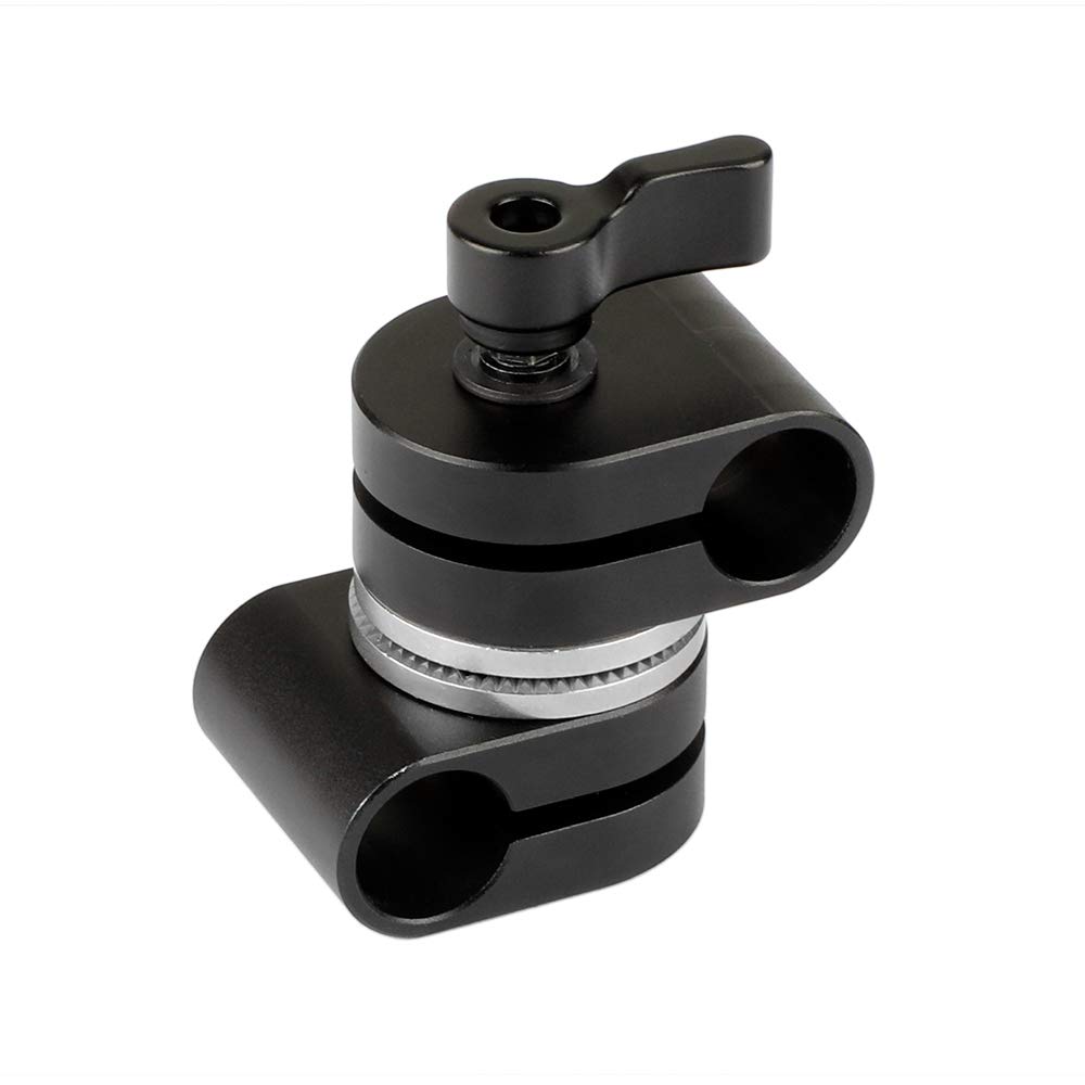 CAMVATE Adjustable 15mm Dual Rod Adapter with Rosette