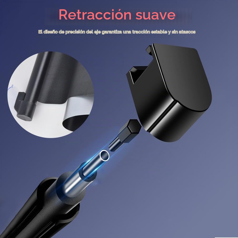 Parasol retráctil automático para Parabrisas, protección UV y contra el Calor, Ajuste Universal para Coches, Camiones y SUV.