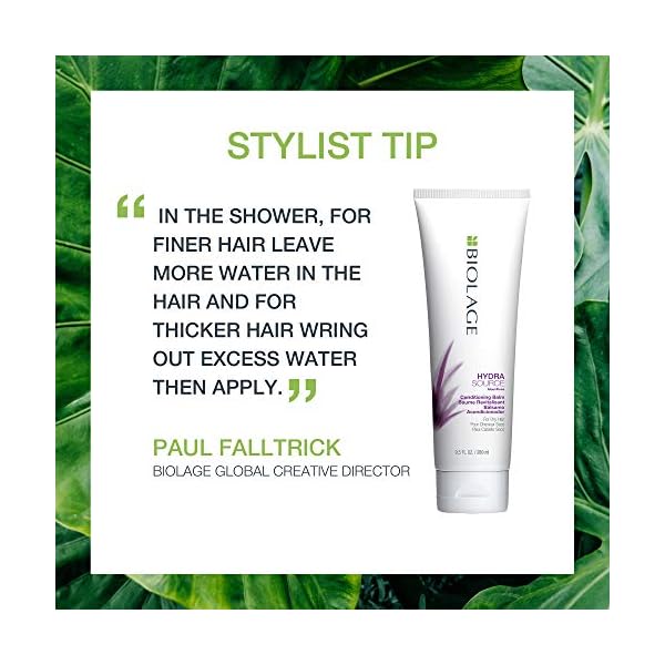 Biolage Hydra Source Conditioning Balm | Hydrates, Nourishes & Detangles Dry Damaged Hair | Moisturizing | Sulfate-Free | For Medium To Coarse Hair | Deep Conditioning | 16.9 Fl. Oz