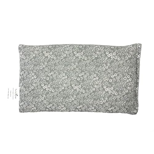 Heating Pad - Microwavable Hot Therapy Relief - Hot Pack - Ideal for Cramps, Muscle Ache, Back, Neck, Shoulders - Flaxseed - Moist Heat (Fleece/Cotton- UNSCENTED) Made in USA by Sacksy Thyme
