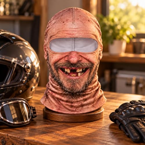 Old Man Ski Mask Funny Realistic Face Balaclava for Men Halloween Costume - image 4