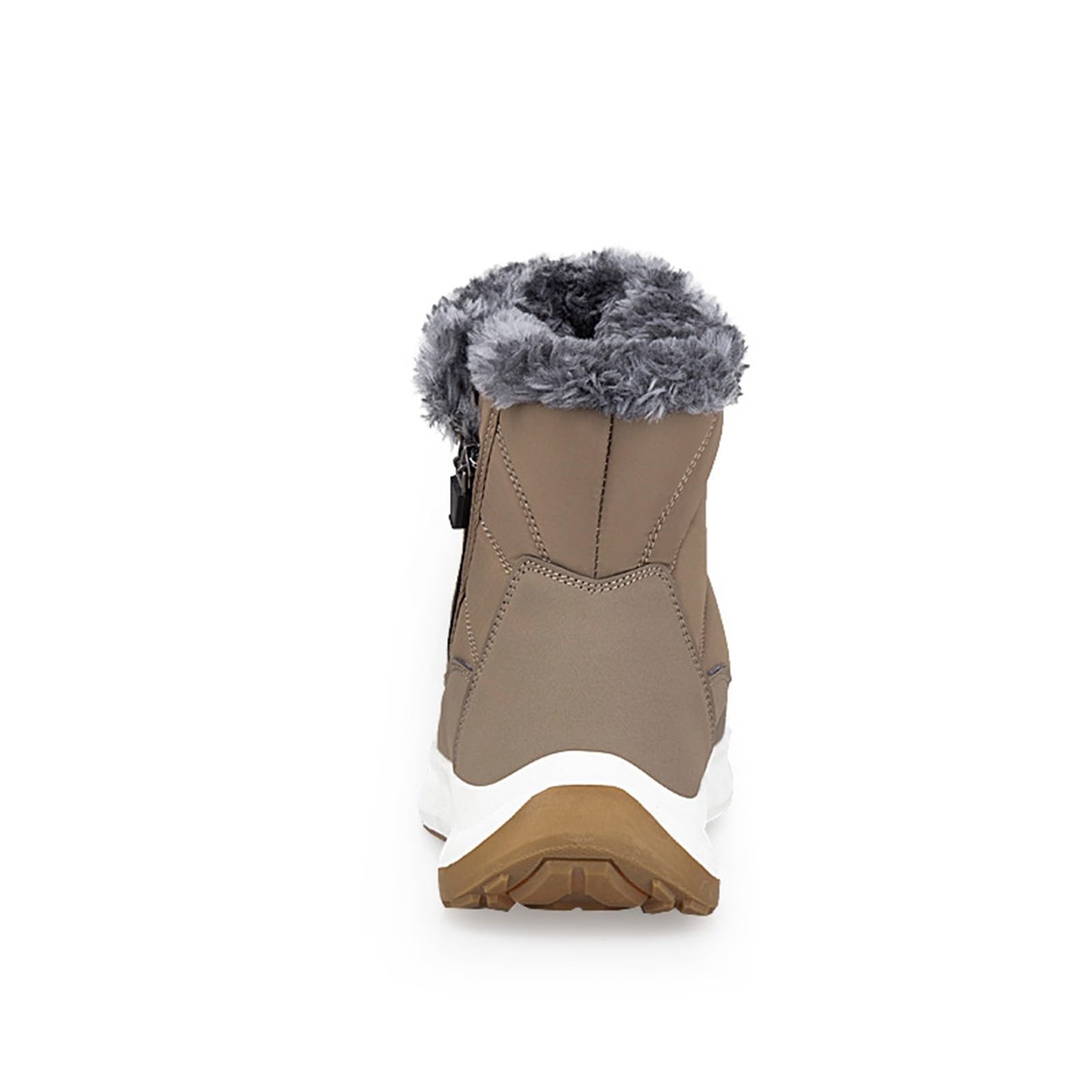 Générique Botte De Neige Femme Fourrées Chaude Imperméable Bottines Confortable Antidérapantes Large Chaussures Chaudes Repousse La Neige Fondue Latéral Zip Bottes Pour Trajets Quotidien