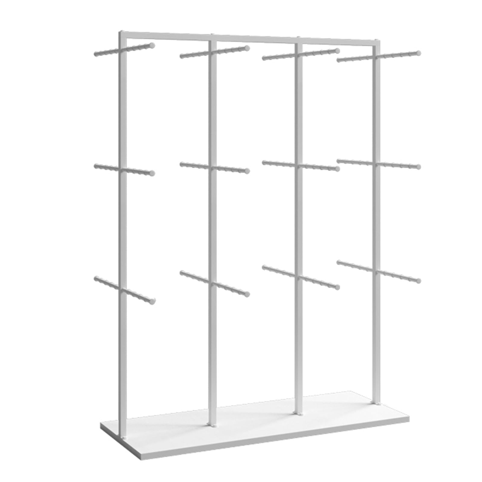 LRZPTDYU Freestanding Boutique Display Rack for Underwear Bras & Socks - Retail Store & Home White 135x100x40cm - Perfect for Bedrooms & Clothing Stores