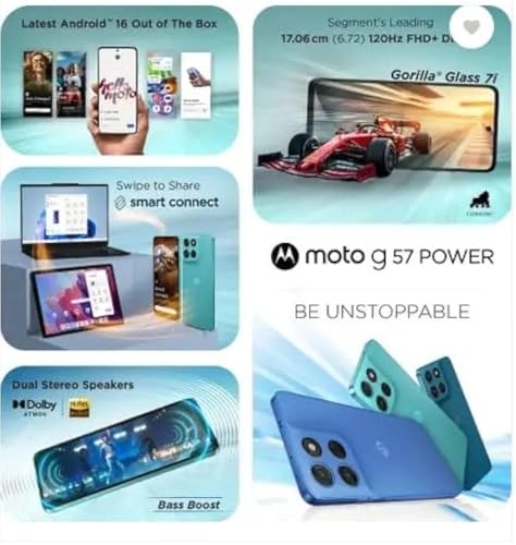 Image of Motorola G67 Power 5G (Pantone Parachute Purple, 8GB RAM, 128GB Storage) | 6.7 inch FHD+ 120Hz LCD Display | Snapdragon 7s Gen2 Processor | 50MP + 8MP UW Camera | 7000mAh Battery with 30W Charger | IP64