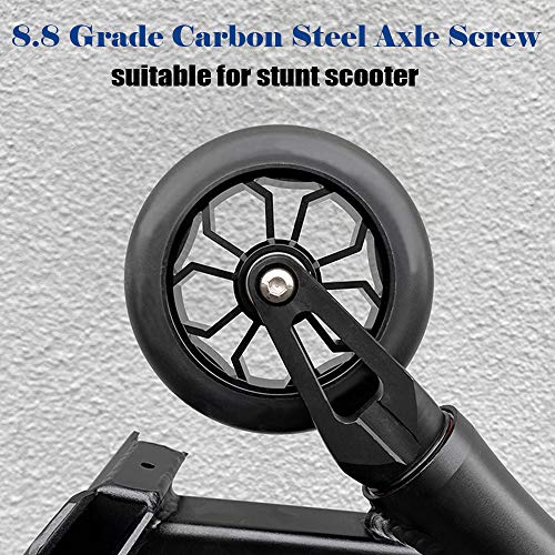 Otfaitp M8 8Mm X 28Mm-86Mm 8.8 Grade Carbon Steel Axle Allen Screw Bolt Set For Front Rear 2 3 4 Wheel Stunt Scooter Dash Teen/Adult Kick Scooter-800+Lb Capacity (44Mm) #TOP3
