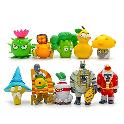 SKEIDO 10pcs/lot Plants vs Zombies 2 PVC Action Figures Toys PVZ Plant and Zombies Figure Collection Model Toy for Children Kids