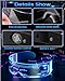 NIUCOO LED Visor Glasses Light Up: [7 Colors 4 Modes] Cyberpunk Futuristic Luminous Cosplay Glasses Rave Cyber Lightup Goggles (High Tech)