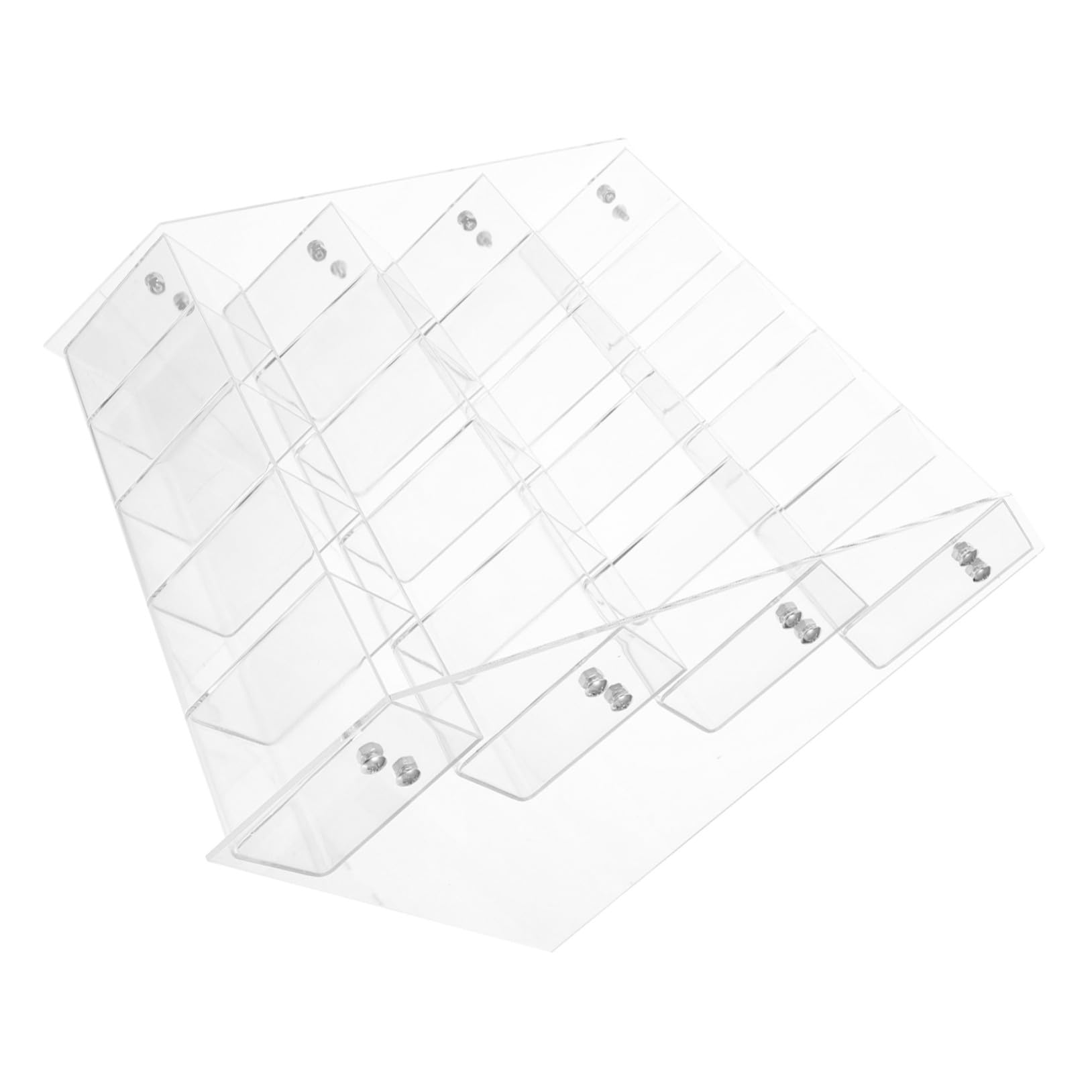 4nivel Expositor de Bolígrafos Acrílico Transparente Compartimentos para Escritorio Organizador de Papelería para Oficina y Útiles Escolares para Almacenar Bolígrafos y Brochas