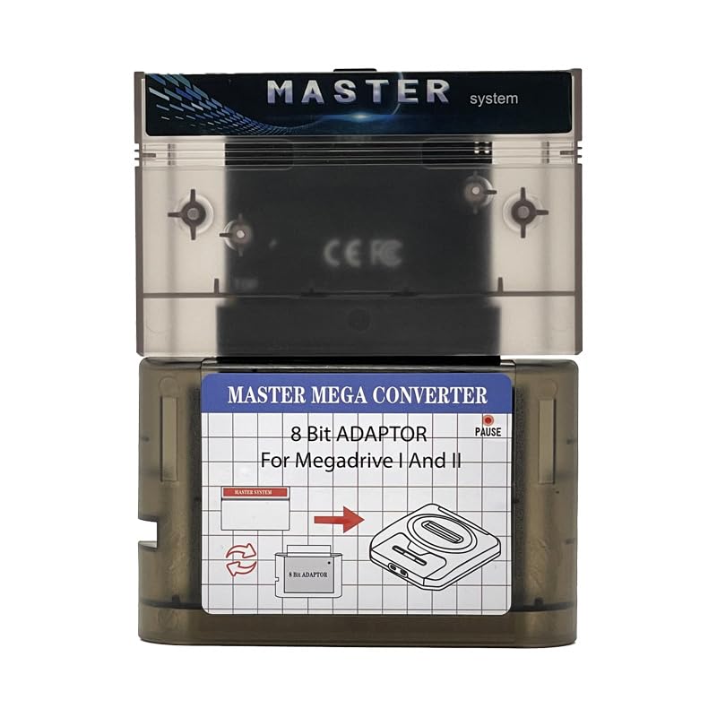 Miniatura 8 de Master System Adapter & 1000 Games Cartridge,Play Retro 8-Bit Games on Genesis,SEGA Mega Drive Compatible,Classic Gaming Bundle (MS