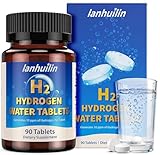 Hydrogen Water Tablets with 150MG Magnesium, 10 PPM H2 Hydrogen Tablets for Drinking Water, Rich in Antioxidants, Supports Cellular Health, Recovery, Immune & Brain Cognitive Function (90 Servings)
