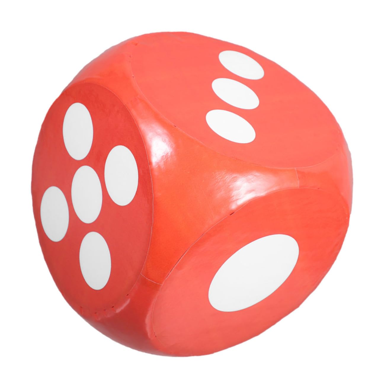 Mikinona Dados de Espuma Rojos Grandes para Juegos de Fiesta Borde Redondo y Tamaño Jumbo, Portátiles para Actividades Recreativas y Enseñanza Matemática