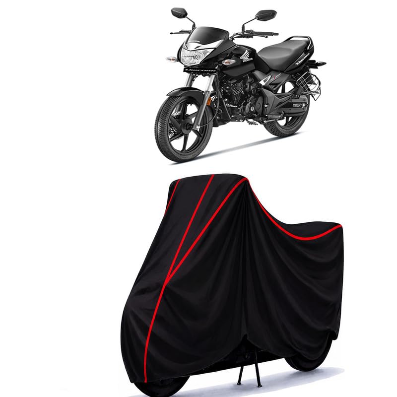Image of Unicorn 150 Water Resistant Bike Cover for All Motorcycles & Rain | Heavy Duty Taffeta Fabric | UV Protection, Dustproof, Scratchproof | All Weather Two Wheeler Body Cover with Elastic Bottom