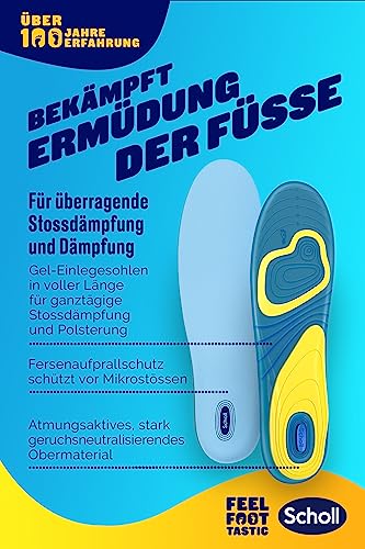 Scholl GelActiv ulošci Everyday za casual cipele od 40-46.5 - Poboljšana udobnost zahvaljujući dvostrukoj podstavi - 1 par gel potplata